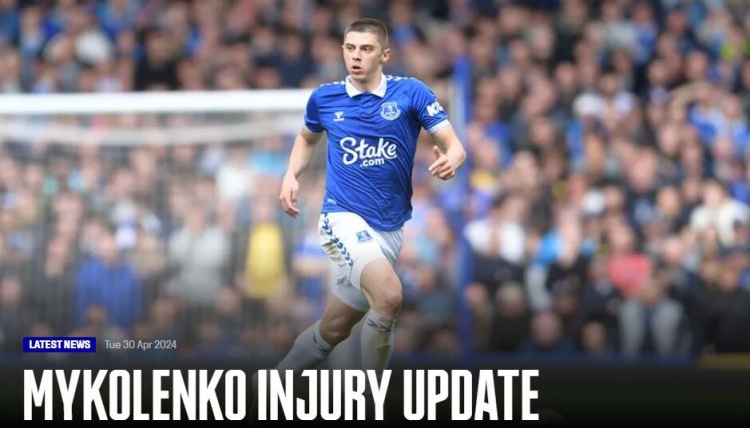 埃弗顿官方：左后卫米科连科战利物浦时脚踝韧带受伤赛季报销