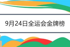 9月24日全运会金牌榜排名 大山东又拉开差距 榜首之争进入白炙化