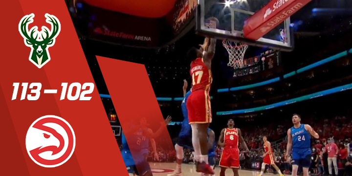 NBA-米德尔顿38+11+7 特雷杨35分 雄鹿擒鹰再下一城