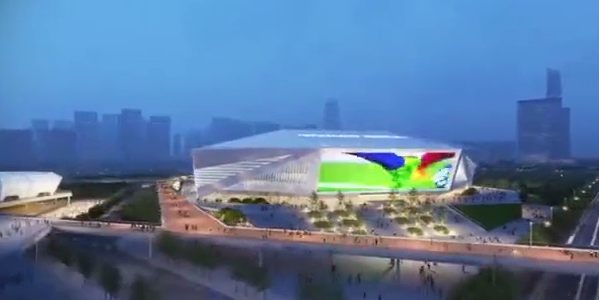 卓尔新专业足球场的概念视频 武汉队的新主场什么水平？