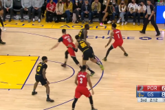 NBA常规赛勇士118-103击败开拓者获得6连胜 库里32分维金斯25分利拉德16分