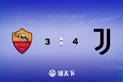 意甲战报：尤文七分钟连进3球4-3逆转罗马 德里赫特染红 什琴斯尼扑点救主