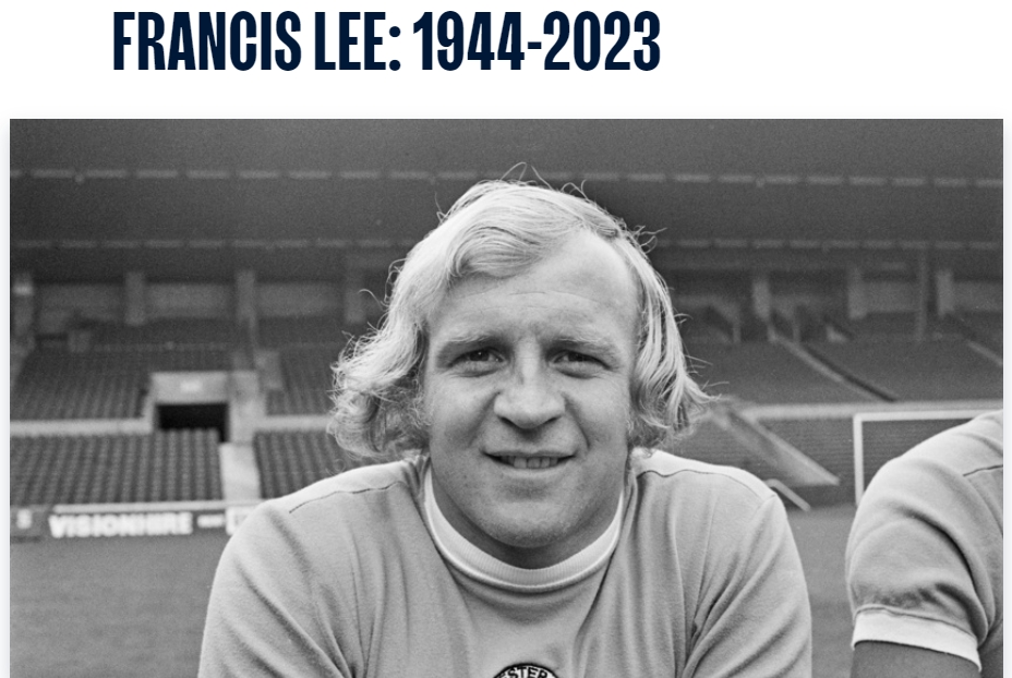 官方：曼城传奇球员、前曼城主席弗朗西斯李去世，享年79岁