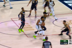 NBA常规赛雄鹿120-109战胜掘金取得6连胜 字母哥24分13篮板康诺顿20分