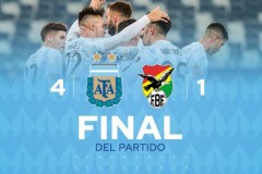 美洲杯阿根廷4-1玻利维亚报道:梅西2球1传劳塔罗替补功勋