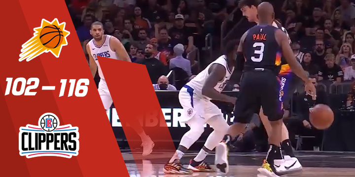 NBA-乔治41 13 6 3布克31分快船战胜太阳 扳回一城