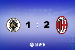 意甲战报：AC米兰2-1斯佩齐亚 小马尔蒂尼头槌建功 迪亚斯破门绝杀