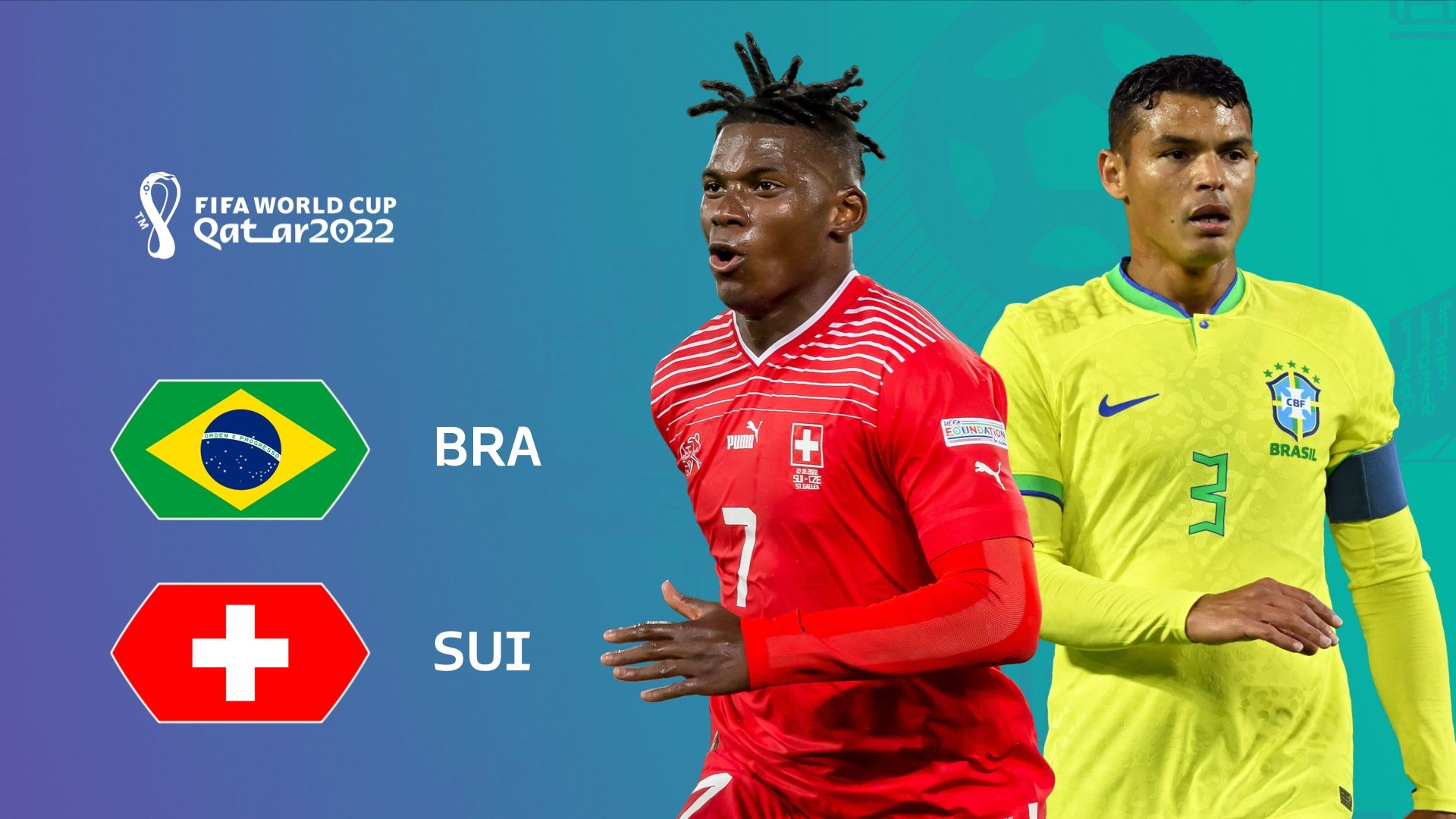 巴西vs瑞士首发年龄对比：巴西27.9岁