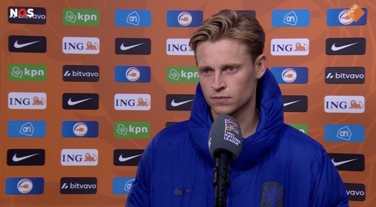 F-德容：荷兰队比赛方式与巴萨完全不同，国家队风格更适合我