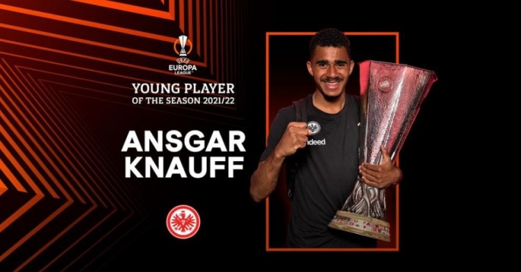 欧足联官方：克瑙夫当选本赛季欧联杯最佳年轻球员