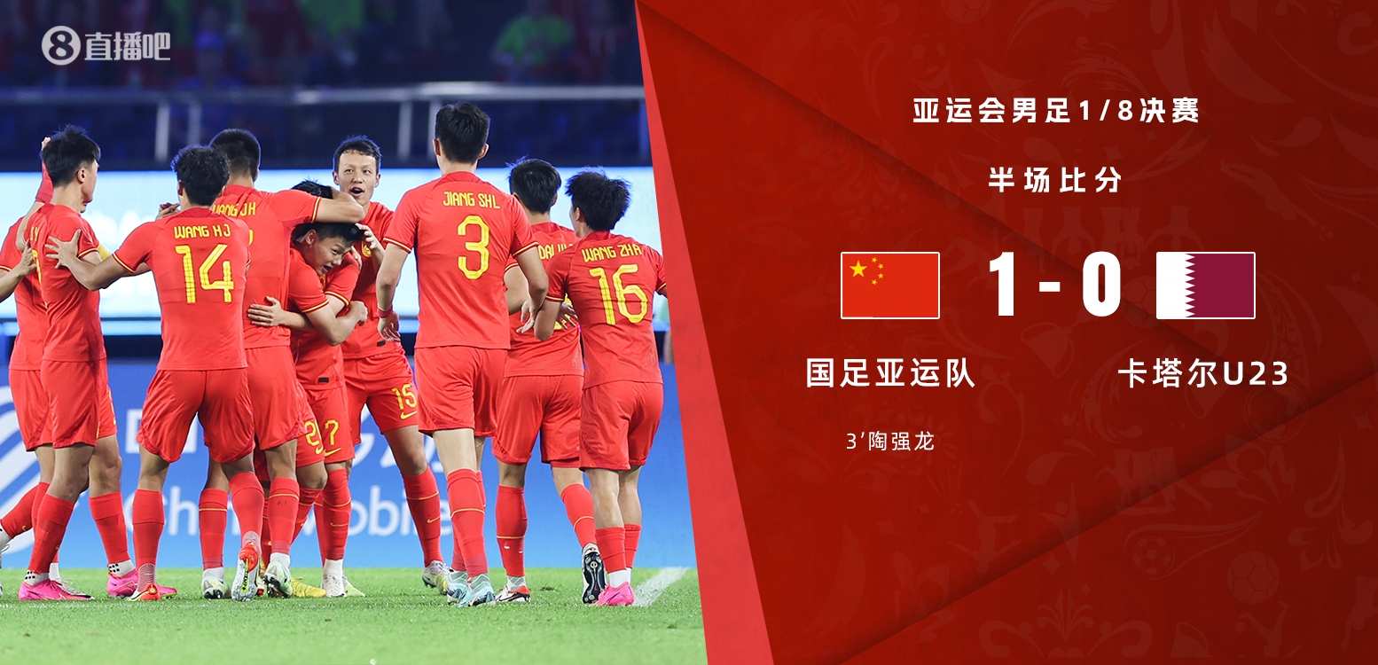 热议亚运男足半场10：很少看到国足踢出这样的活力配得上领先