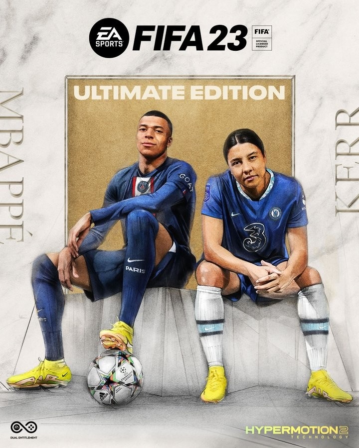 FIFA23公布封面球星：姆巴佩与切尔西女足前锋科尔