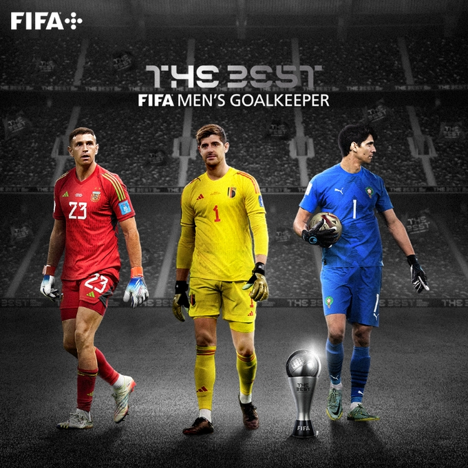 FIFA年度最佳门将三人候选：马丁内斯、库尔图瓦、布努