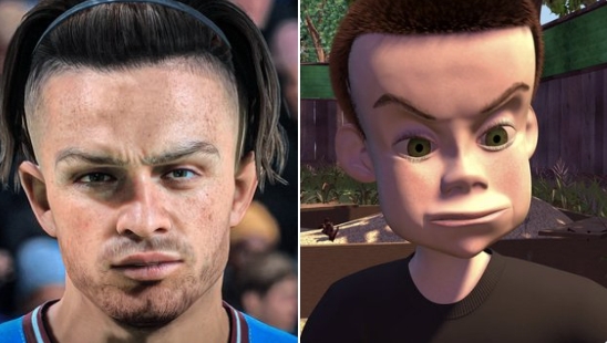 格拉利什谈FIFA23自己形象：NO，看着和玩具总动员里面人物一样！