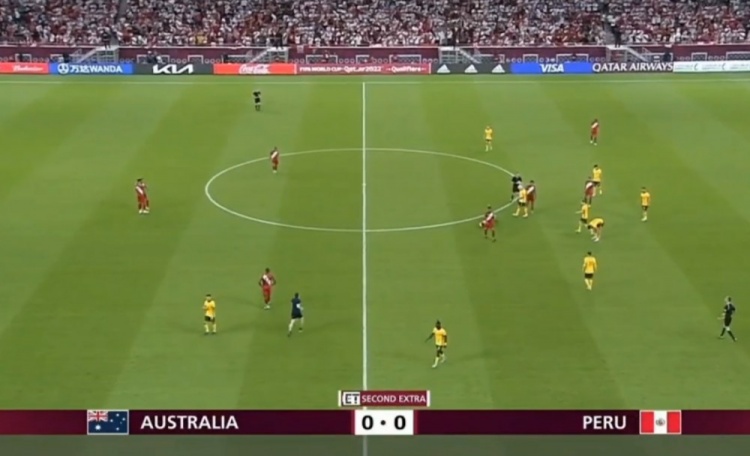 澳大利亚vs秘鲁120分钟0-0平，将进行点球大战争世界杯名额