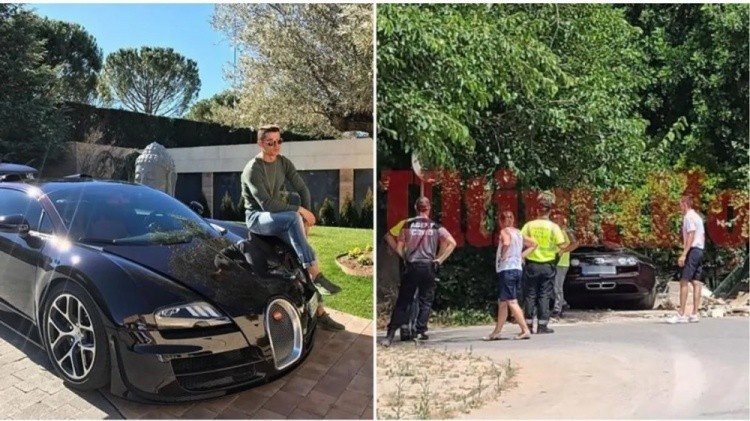 布加迪超跑撞坏私人房屋，C罗车辆维修费200万欧并承担房主损失