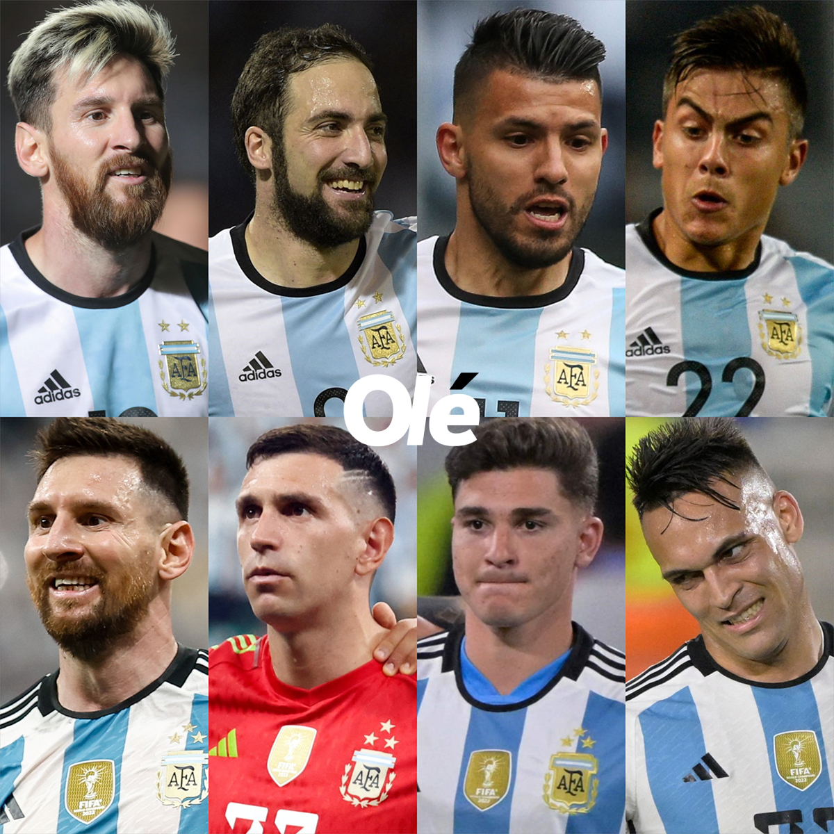 上次阿根廷4人进金球候选还是7年前：梅西、伊瓜因、阿圭罗、迪巴拉