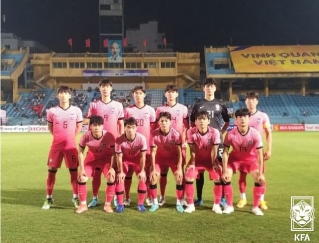 热身赛：U19韩国0-1越南U23 以小打大两场1平1负