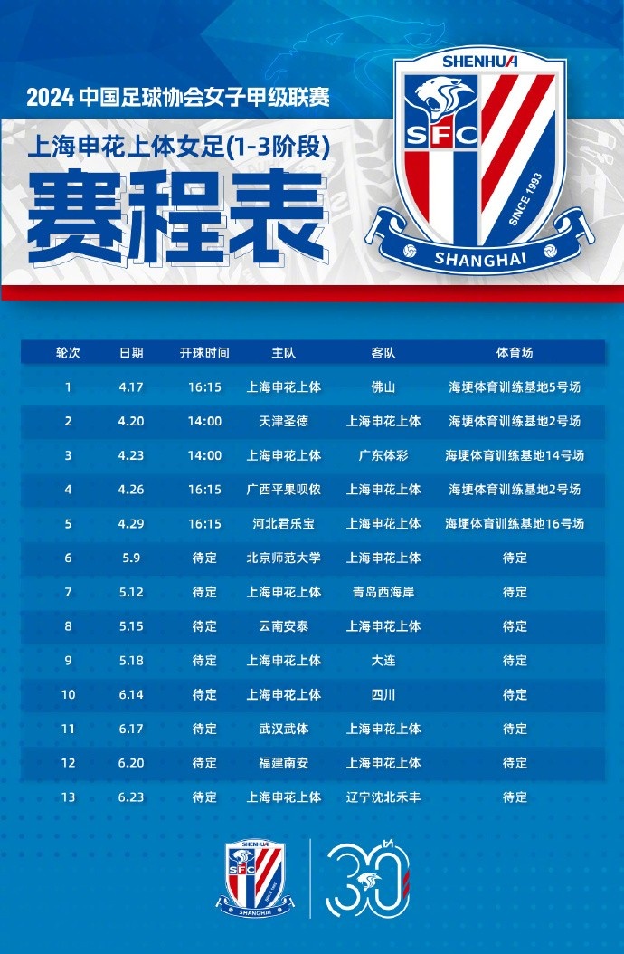 2024中国足协女甲联赛上海申花上体
