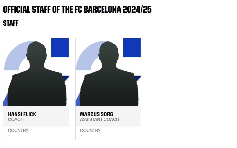 西甲官方：巴萨主帅弗里克、助教马库斯索格完成注册