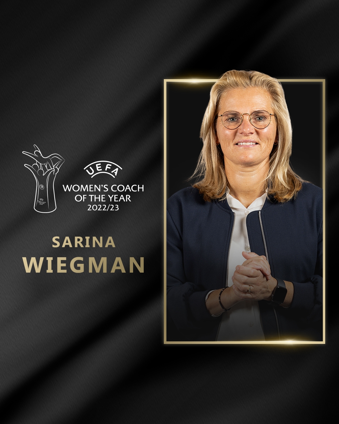 官方：英格兰女足主帅魏格曼当选欧足联年度最佳女足教练