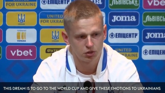 津琴科赛前落泪：希望能晋级世界杯，把这样的情感带给乌克兰人民