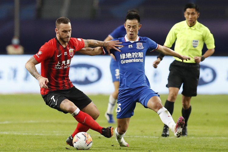 近10场上海德比，海港7胜3平占据明显