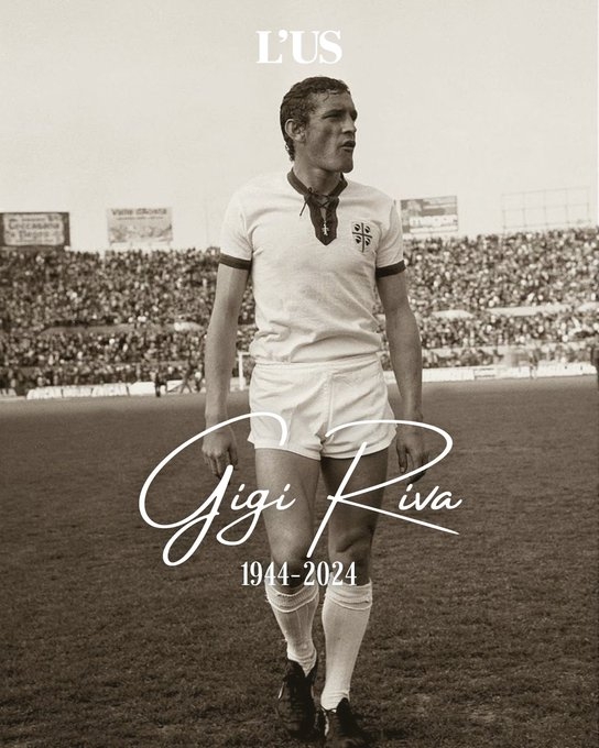 R.I.P.意大利国家队历史第一射手路易吉里瓦去世，享年79岁