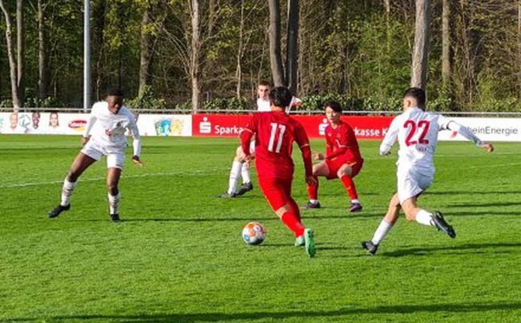 德国拉练期间持续高光表现，越南U17队2-1力克科隆U16