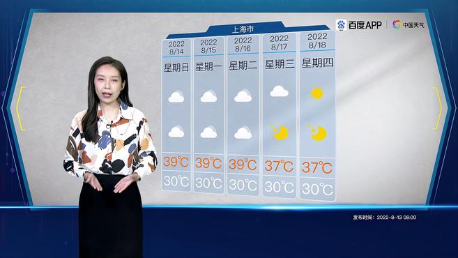 08月14日上海天气预报