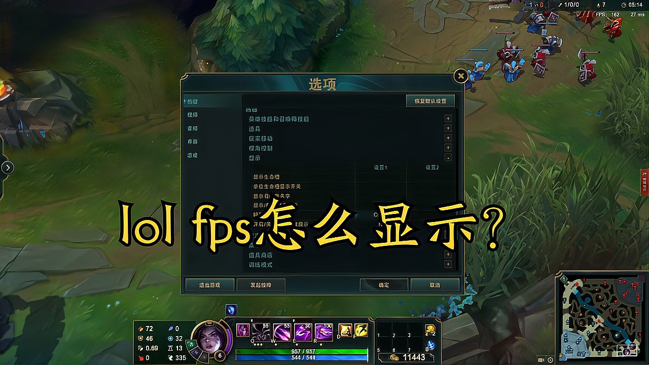 lol fps怎么显示？操作十分简单，一学就会！