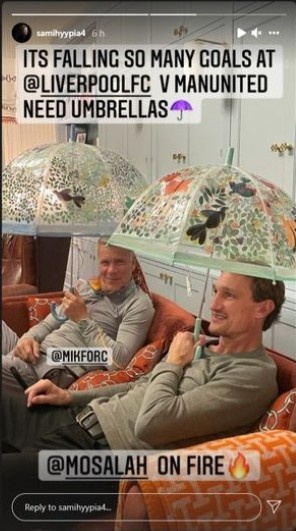 前红军后卫海皮亚调侃利物浦大胜：进球如雨下，需要撑伞观赛