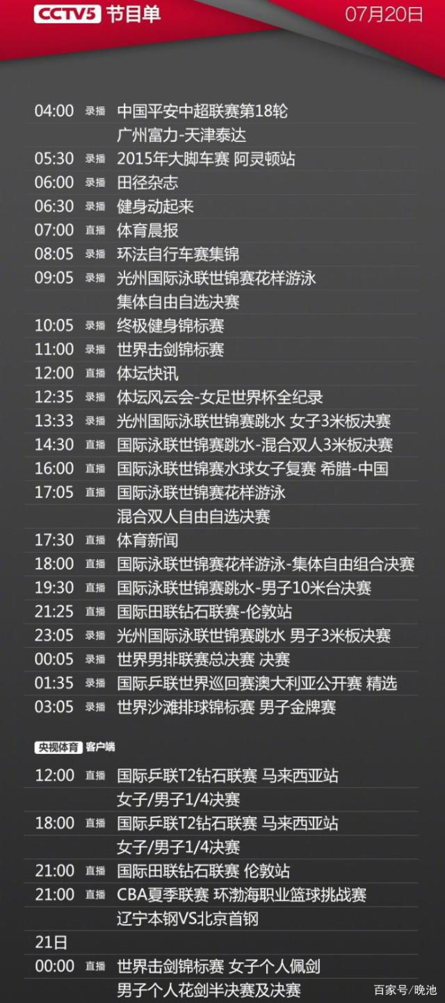 风云足球节目单「音乐告诉你节目单」
