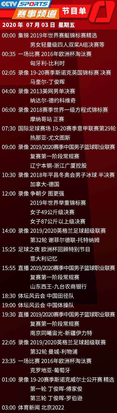 广东体育直播节目表「广东体育频道在线直播高清节目表」