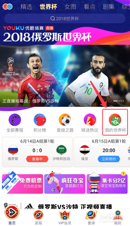 关于2018年世界杯直播频道的信息