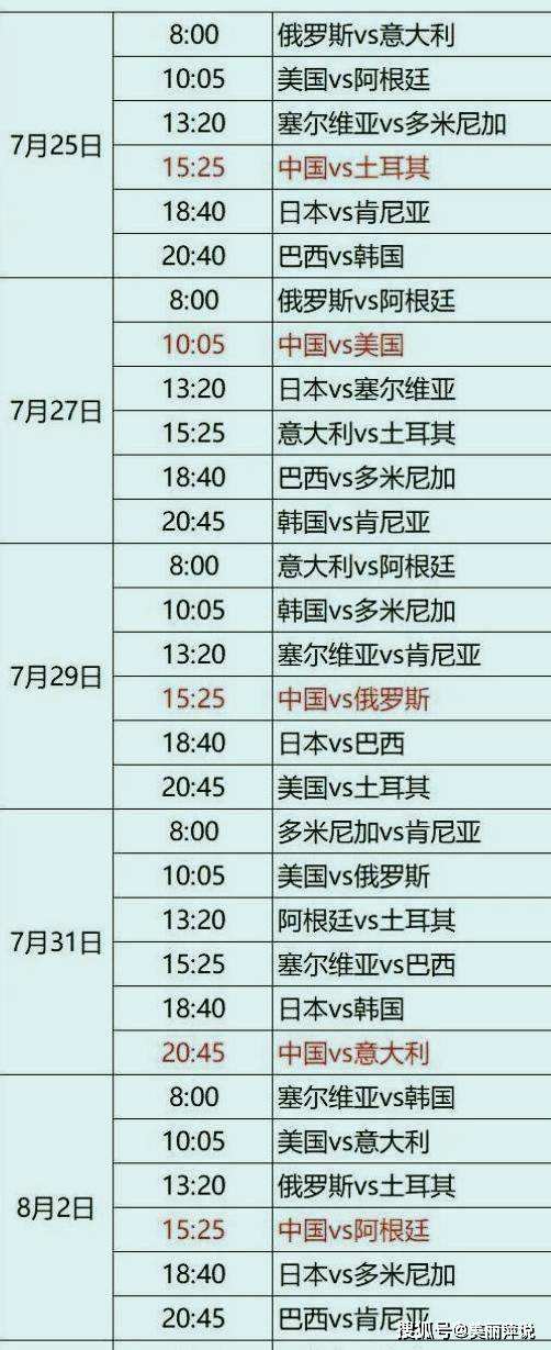 奥运赛程「奥运会赛程指南」