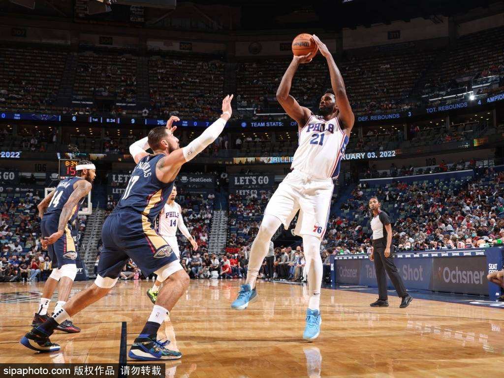 76人胜鹈鹕，鹈鹕vs76人