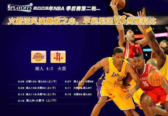 湖人对火箭，09nba季后赛湖人对火箭