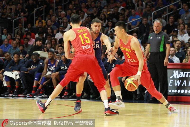 中国男篮vs美国男篮，中国男篮VS美国男篮2016热身赛