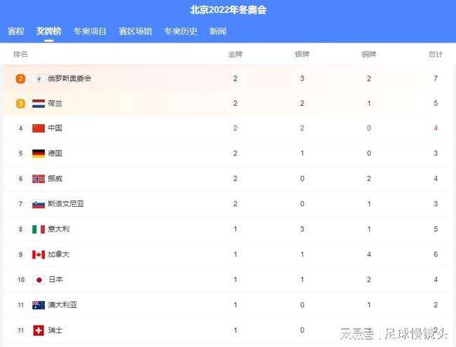 中国金牌榜，北京冬奥会中国金牌榜