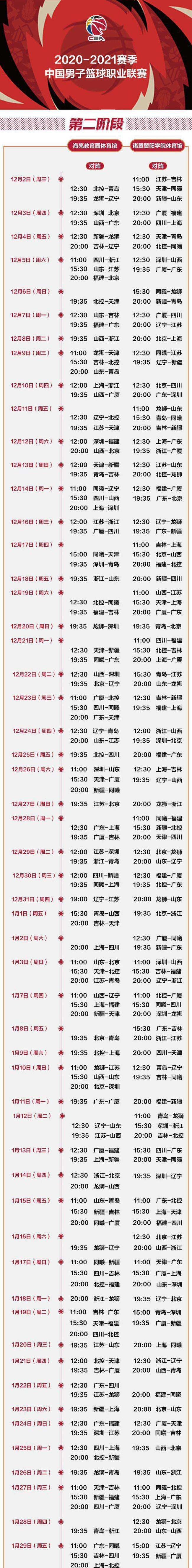 cba决赛日程，CBA决赛日程表