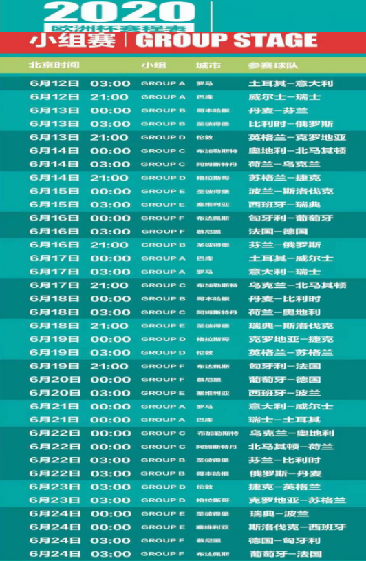 今天欧洲杯赛程2021赛程表，今天欧洲杯赛程2021赛程表匈牙利