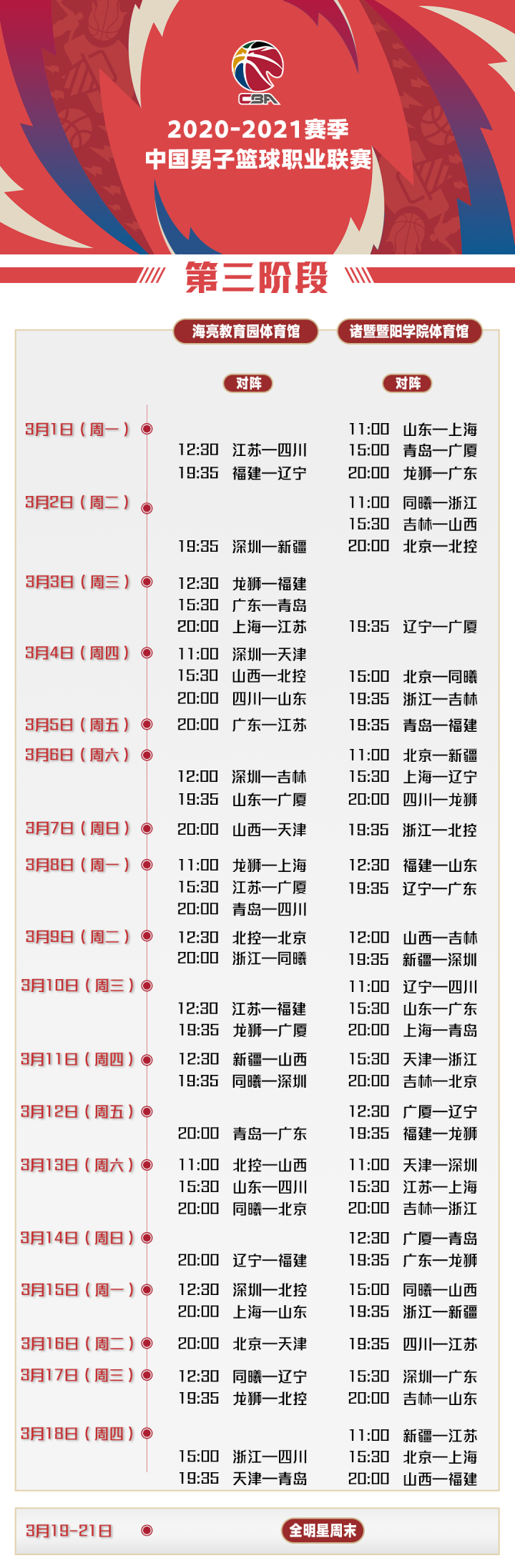cba篮球赛程，cba篮球赛程回放