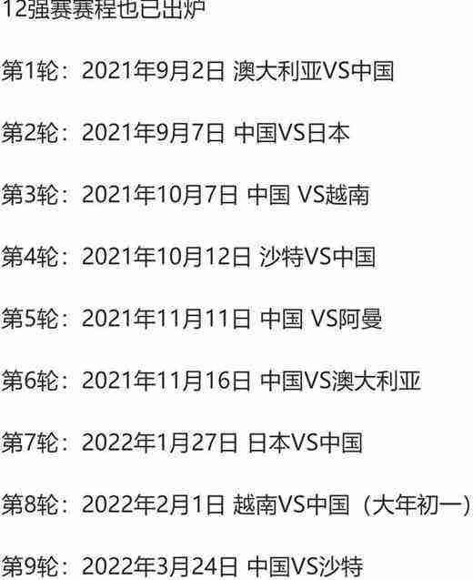 世界杯2022赛程时间表的简单介绍