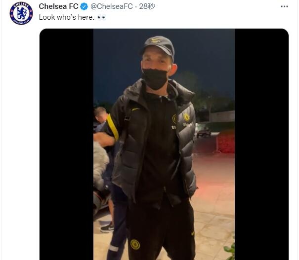 切尔西官方:球队主帅图赫尔已经抵达阿布扎比