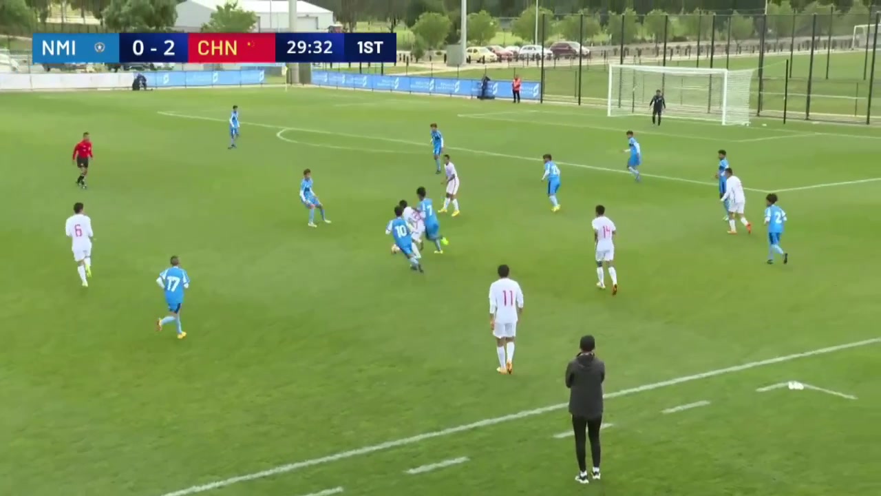 U17中国男足3-0领先！刘诚宇破门