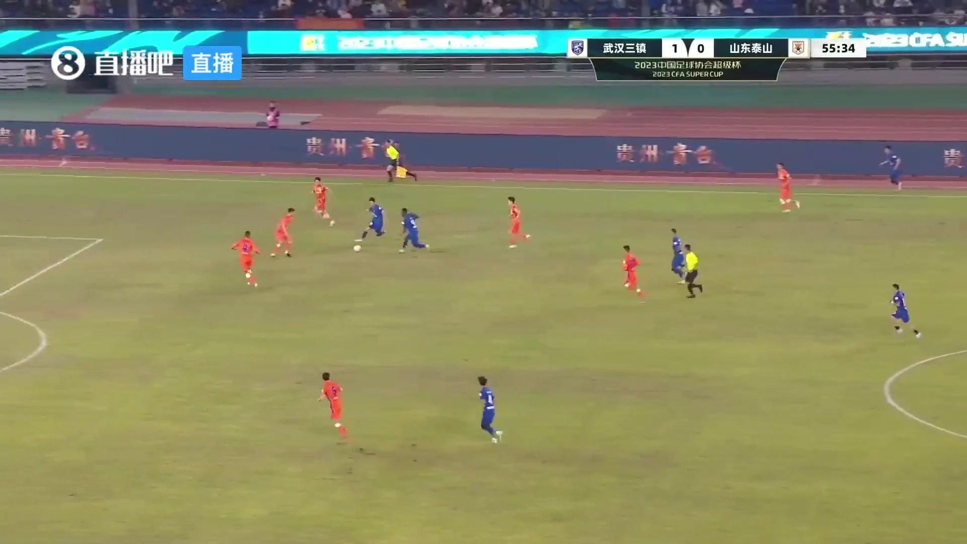 三镇2-0领先！谢鹏飞禁区内低射破门再下一城