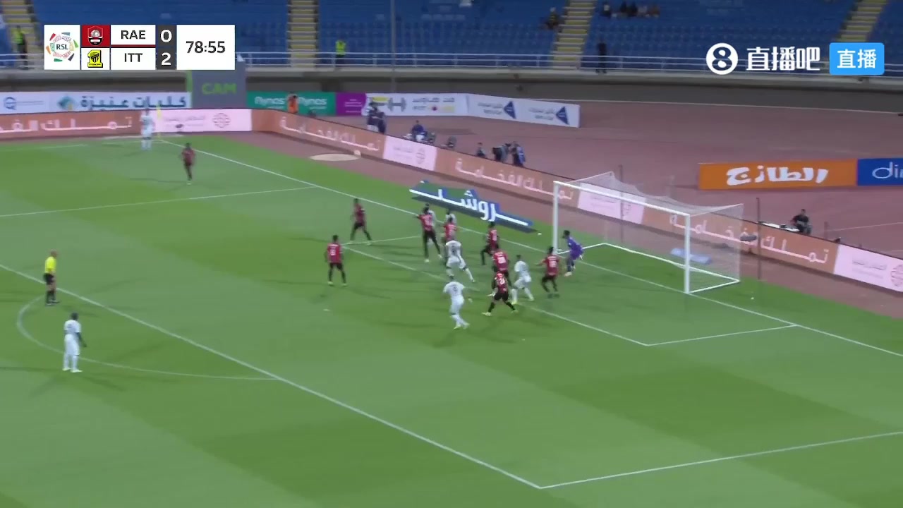 吉达联合3-0领先！坎特远射被扑，科罗纳多补射破门梅开二度