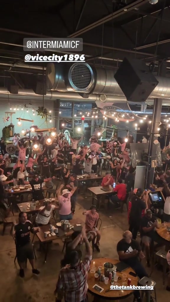 球王带动看球浪潮，迈阿密当地餐厅酒吧气氛超燃