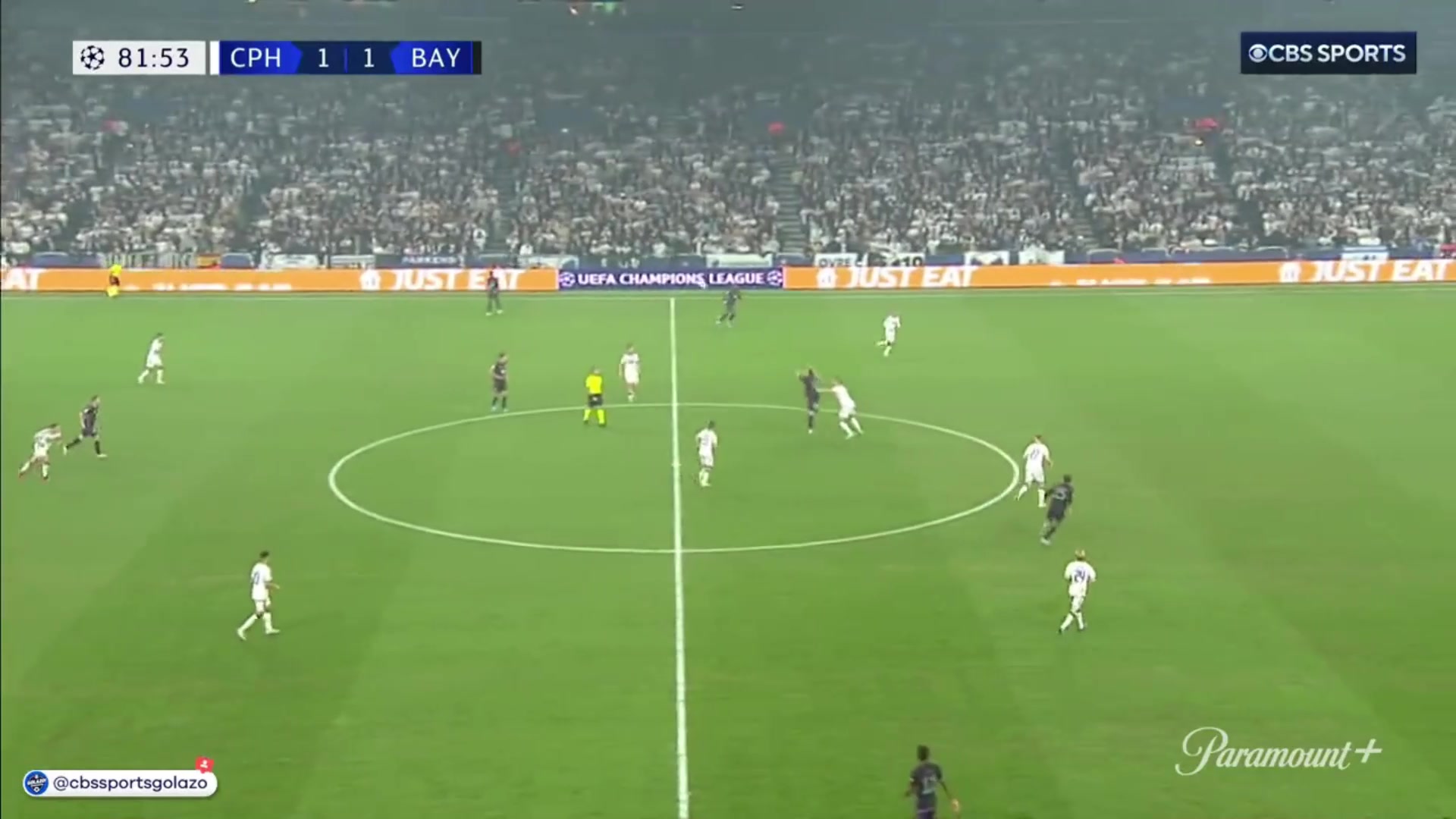 拜仁2-1领先！穆勒神助攻，特尔轻松破门